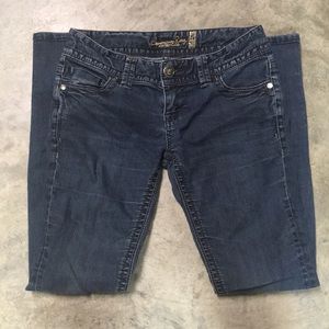 Dark blue wash jeans